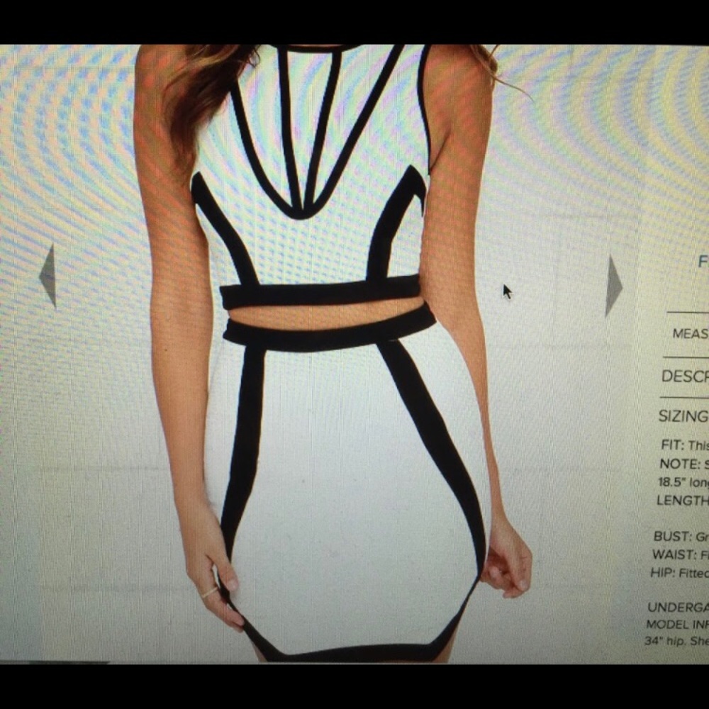 Black and white two piece